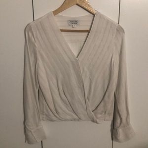 & Other Stories White Wrap Front Top
